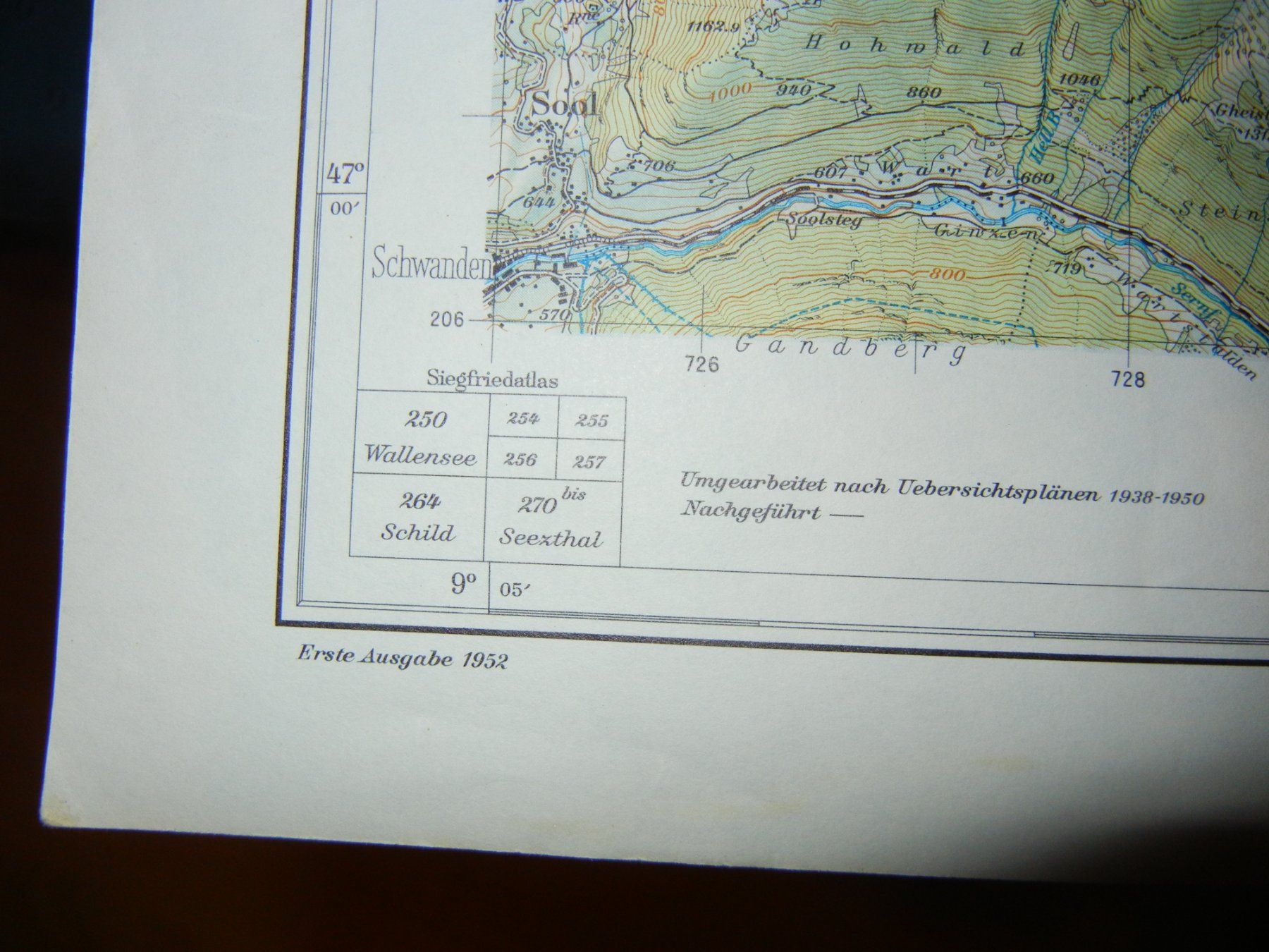 Cartine & Atlanti: 2 Alte Wander- Landkarten 50 jährig – Usato da Tann venduto da riri019 2