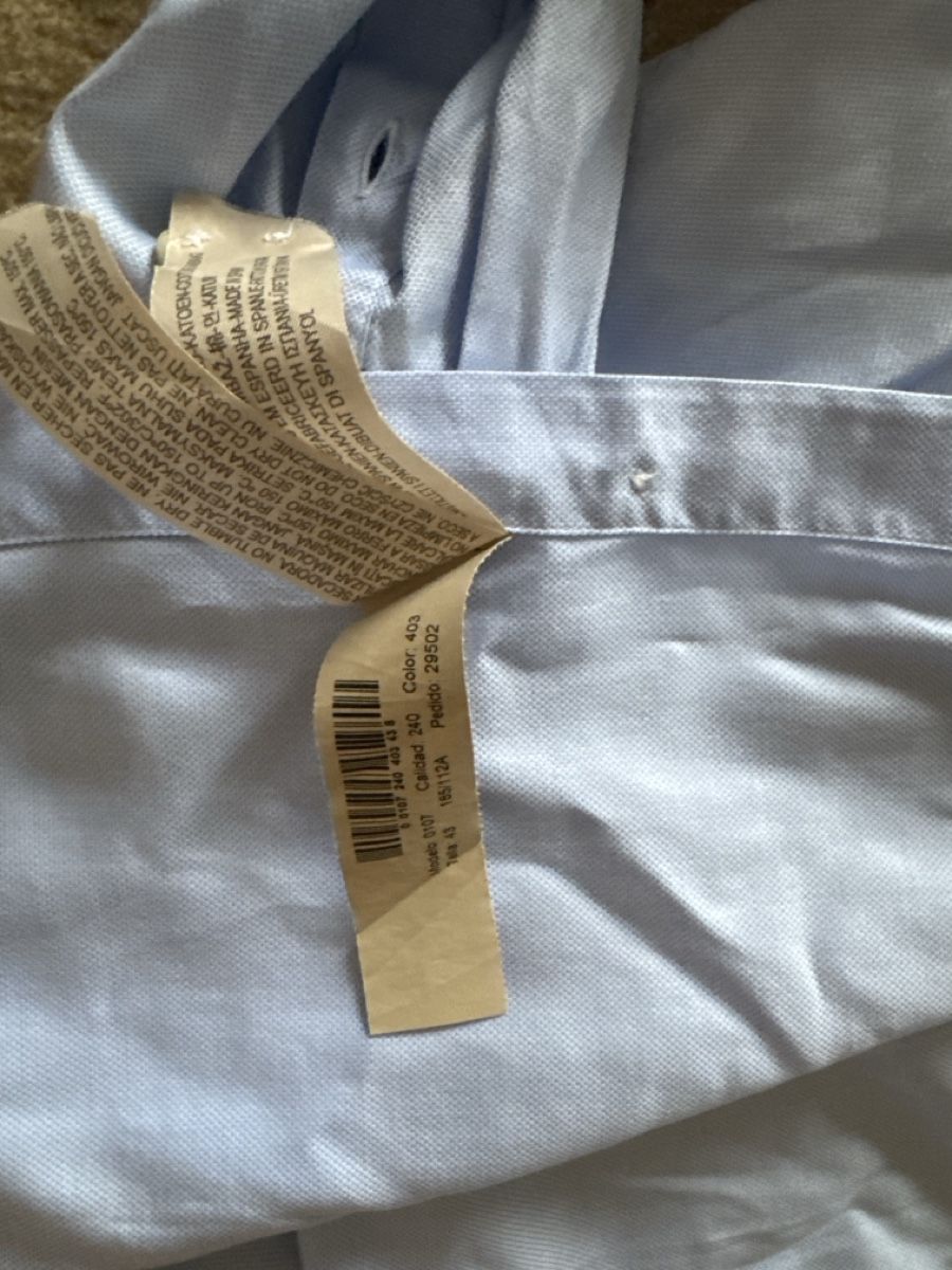 Massimo Dutti Camicie: Hemd Massimo Dutti hellblau Grösse 43 Tessuto Italiano – Usato da Schlieren venduto da nowaya 3
