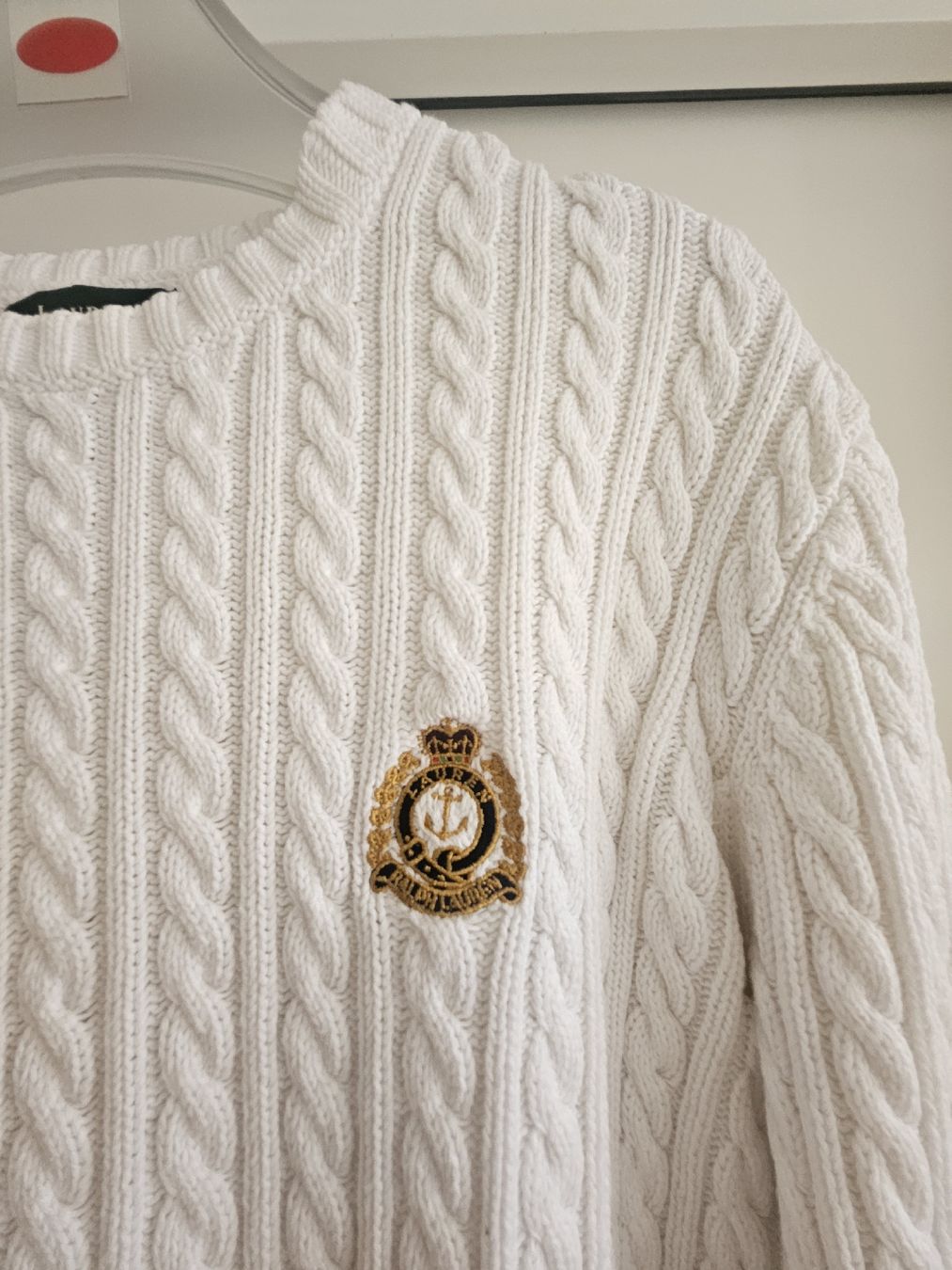 Ralph Lauren Maglioni & Felpe: Ralph Lauren Classic Cable Knit Jumper, Size L – Usato da Kilchberg ZH venduto da Thrift_Shop 3