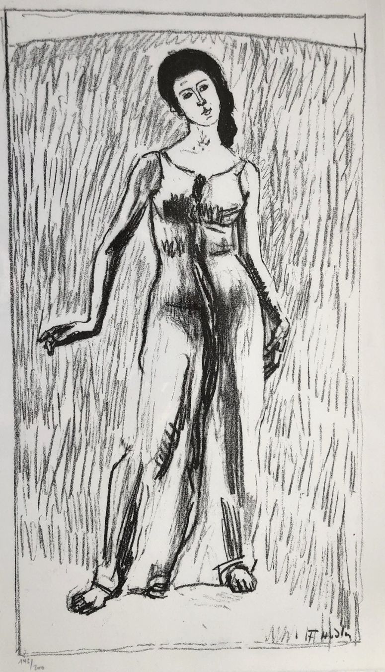 Grafiken & Lithographien: Ferdinand Hodler - Lithographie - "Blick i.d. Unendlichkeit" – Gebraucht aus Schaffhausen von durruti 1