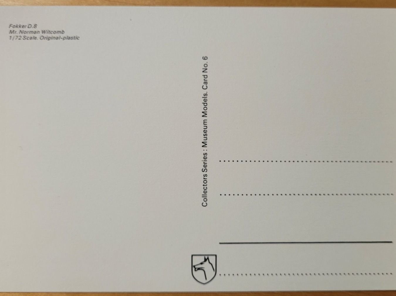 Cartoline postali: FOKKER D.8 – ANSICHTSKARTE / CARTE POSTALE – Nuovo (secondo la descrizione) da Neftenbach venduto da Mador6 1
