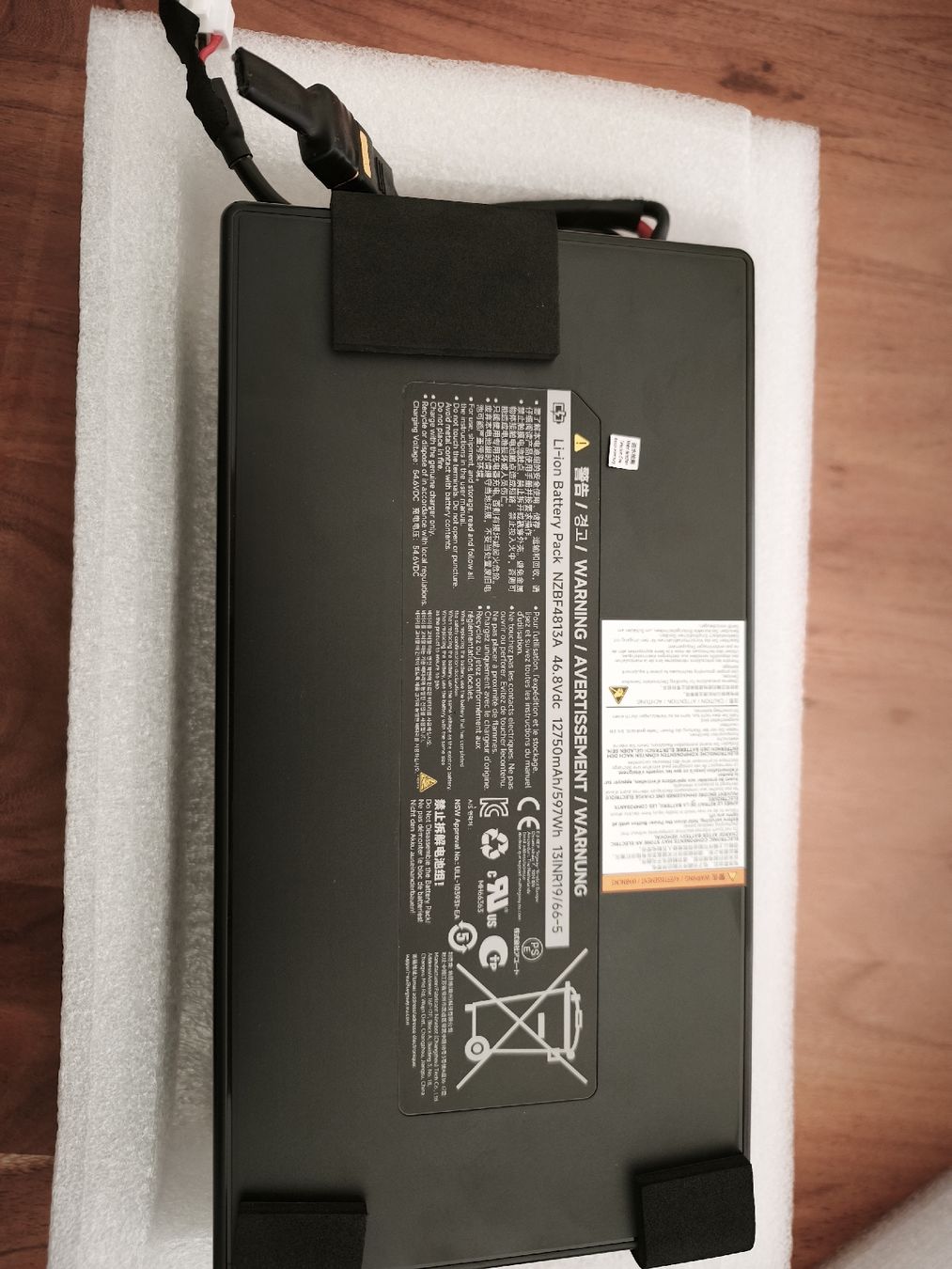 Batterie: Original Akku Ninebot G3D MAX – Nuovo (secondo la descrizione) da Egolzwil venduto da spatz8353