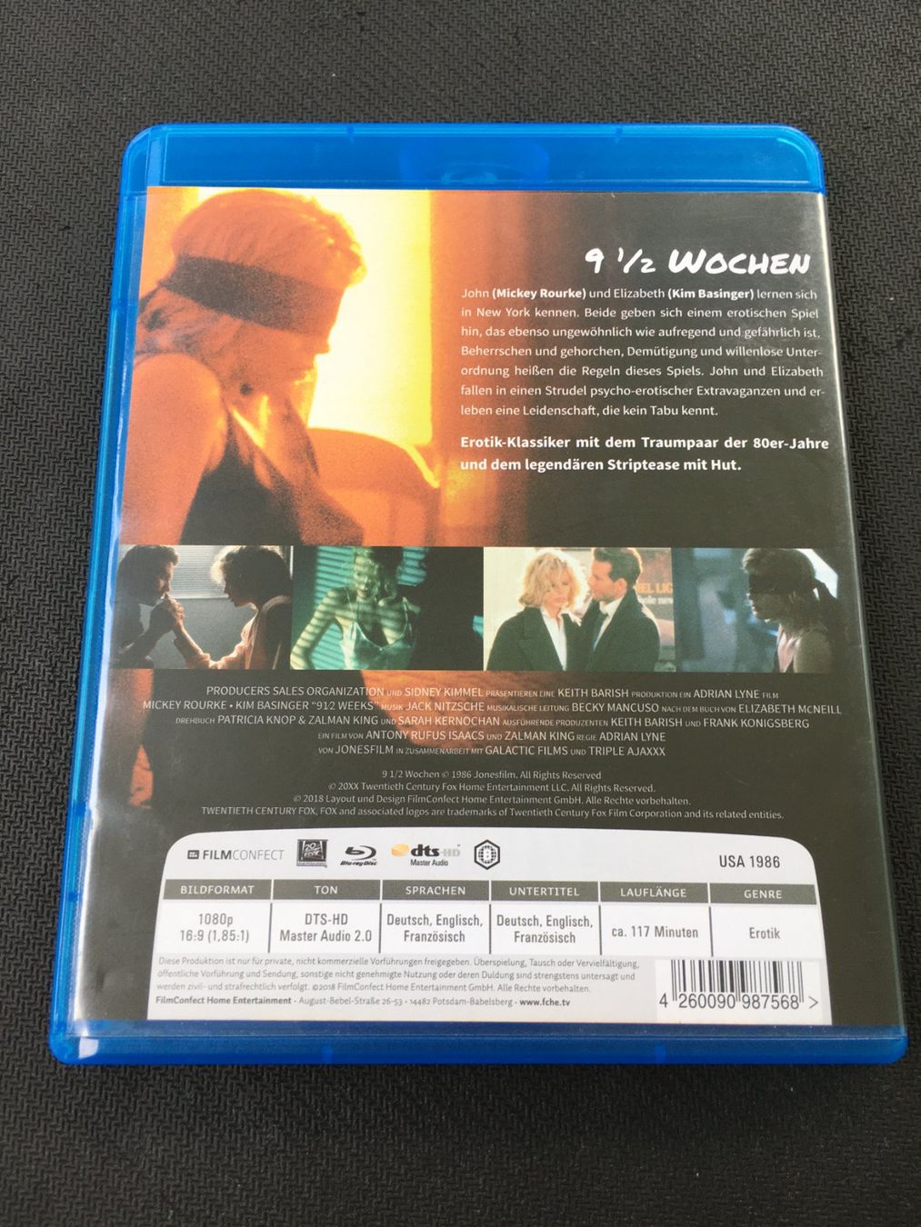 Alle DVDs: 9 1/2 Wochen [Blu-ray] – Gebraucht aus St.Gallen von MedienJoe 1