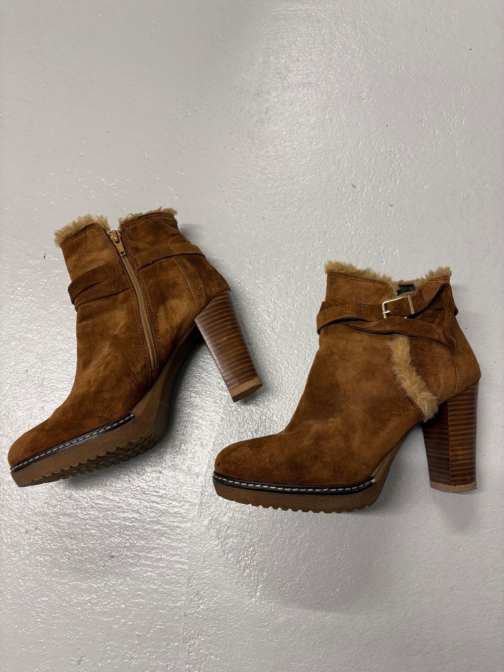 Walder Damenschuhe: Walder Wildleder Stiefeletten Gr. 41 braun camel – Neu (gemäss Beschreibung) aus Regensdorf von secondchancefashion 5