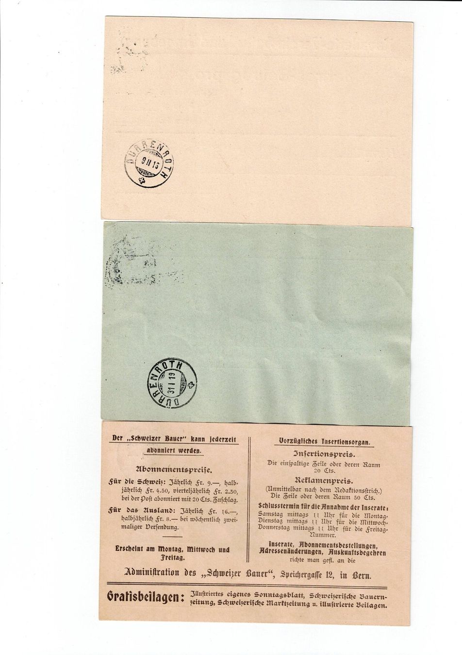 Alle Briefmarken: Schweiz, 17 Belege 1913 bis 1919 – Gebraucht aus Hinteregg von McCharly01 1
