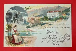 Locarno - Grand Hotel - Stazione - Bahnof - Ferrovia -1899