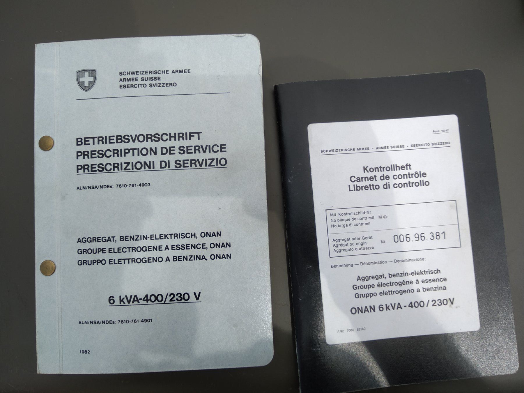 Generatori di corrente: Onan 6kvA Notstromgenerator – Usato da Rüti b. Riggisberg venduto da caro7171 5