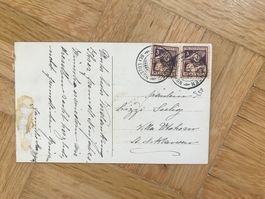 1916, Postkarte mit 2 x J4