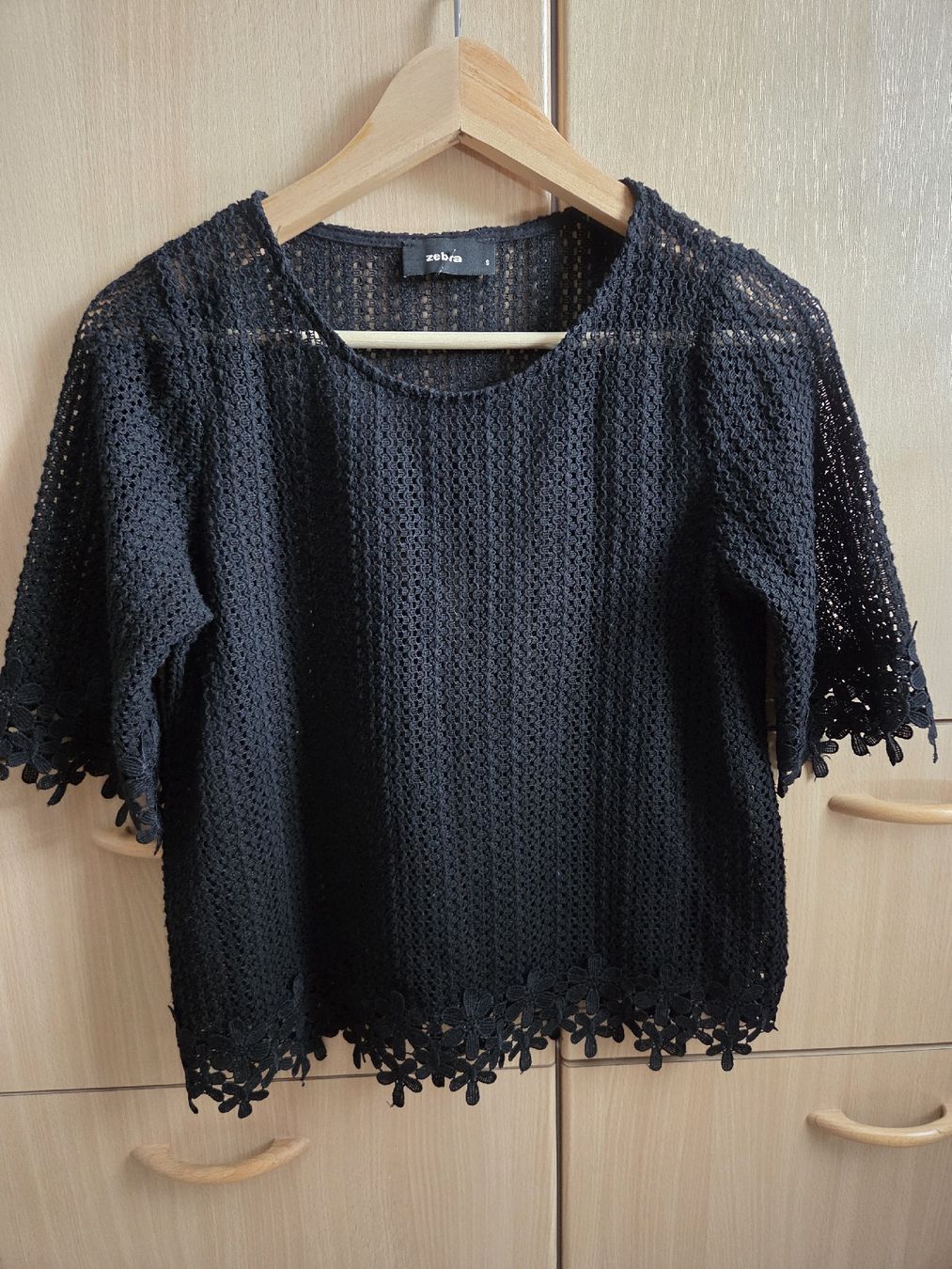 Zebra Tops: Zebra Stricktop Damen Schwarz Grösse S – Gebraucht aus Winterthur von Maricels_Boutique