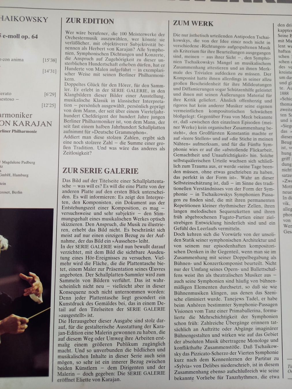 Schallplatten: Klassik-LP "Tschaikowsky: Symphonie Nr. 5" – Neu (gemäss Beschreibung) aus Binningen von mar_2jlr 7