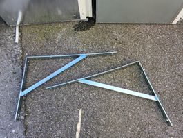 2x Regalhalterungen Metall 50x30cm