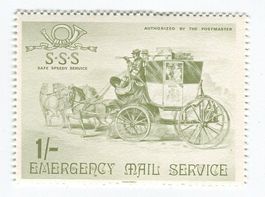 Briefmarke "Kutsche". England