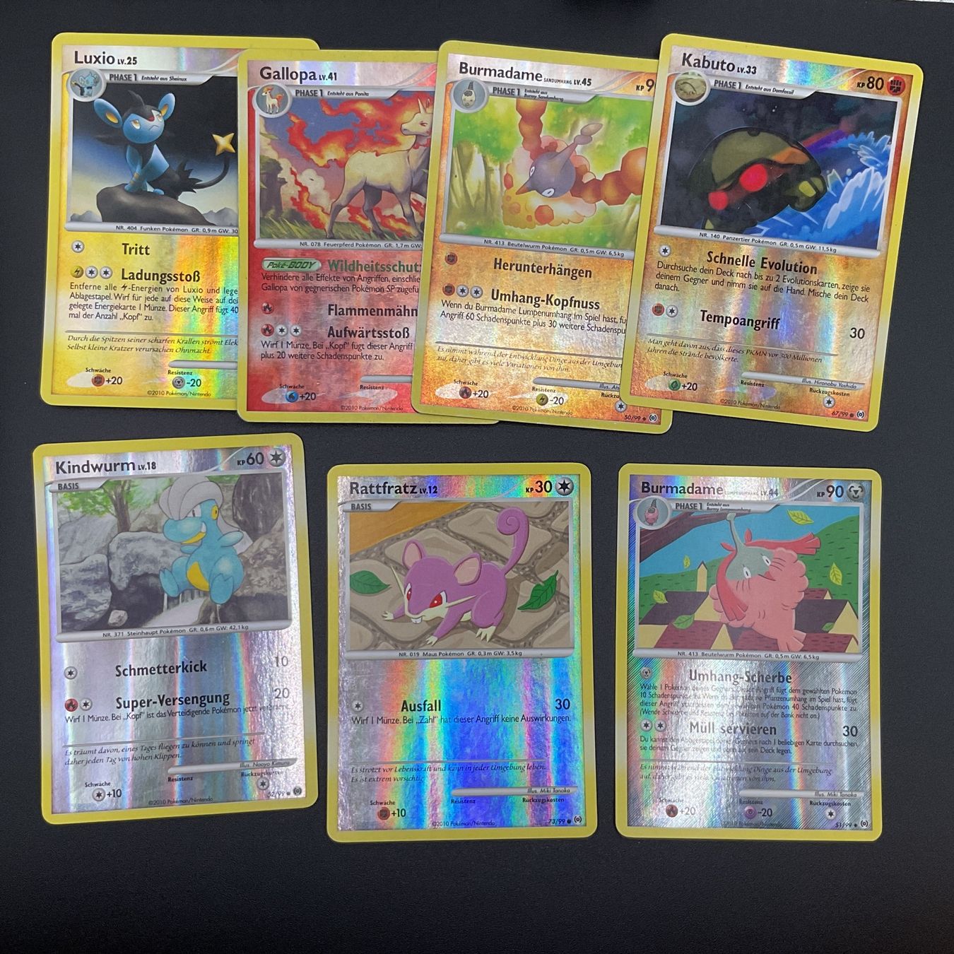 Pokémon Carte collezionabili: Pokémon 7x  Reverse Holo Platin DE Ab 1 -. – Usato da Niederuzwil venduto da NadineS75