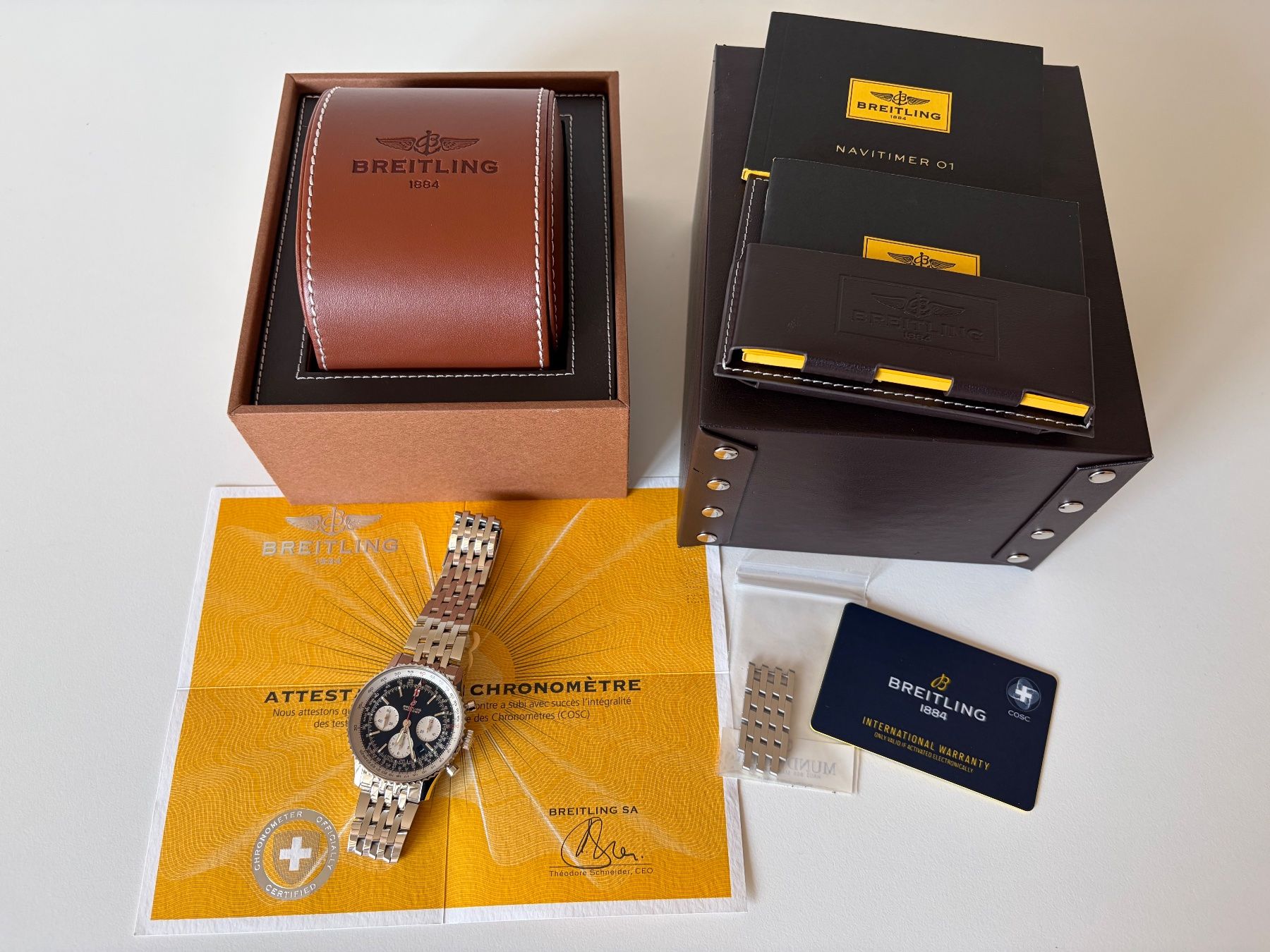 Breitling Montres: Letzte Chance: Breitling Navitimer B01 Chronograph (Fullset) – Neuf (Voir description) à Adlikon b.Regensdf par S-T-H