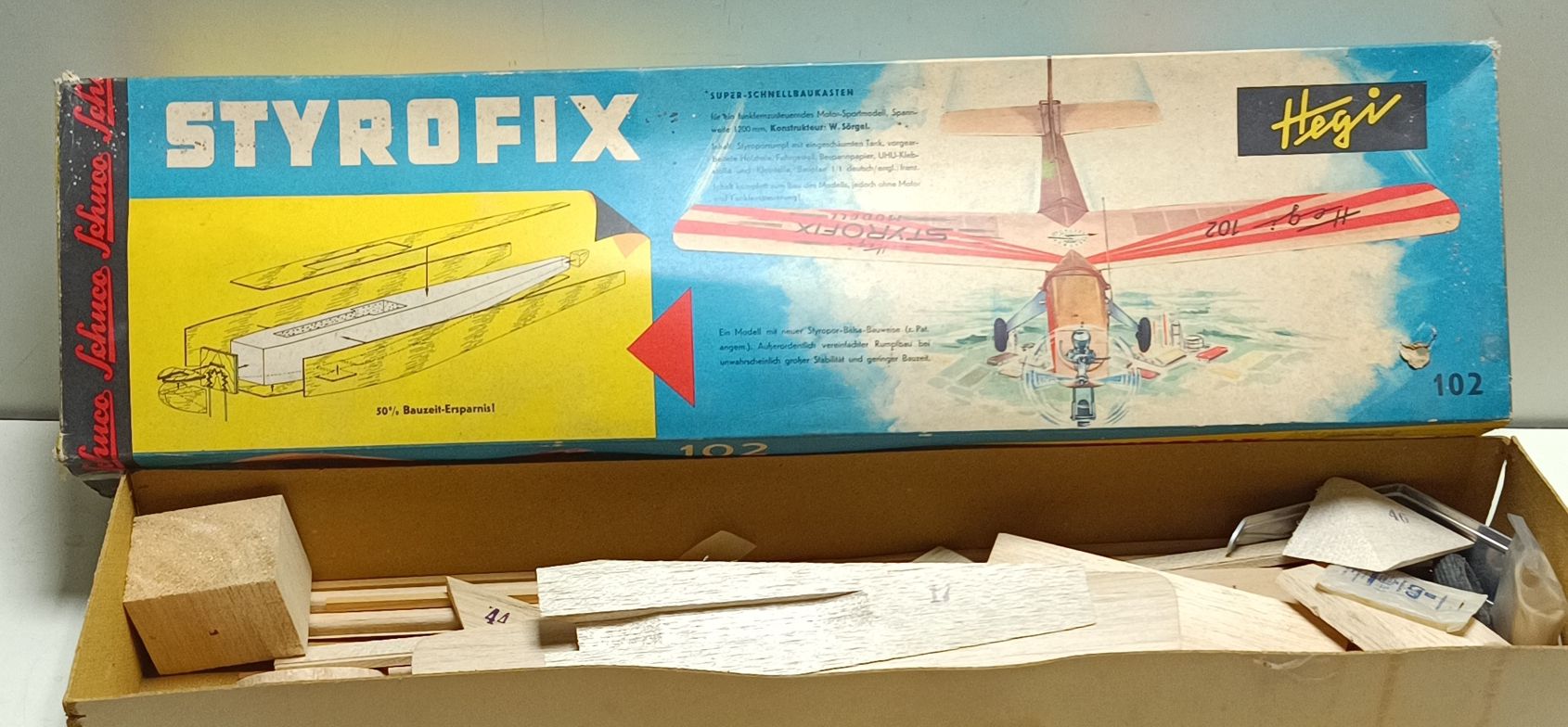 Modellbausätze & Standmodelle: Styrofix Hegi Nr. 102, Originalverpackt, Selte(em324) – Neu und originalverpackt aus Künten von Schnaepplihuus