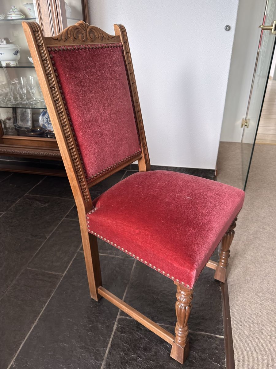 Set di tavolo e panche: Antike Esszimmergarnitur, 6 Stühle – Usato da St. Margrethen SG venduto da UrsWerner19 3