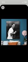 Poster mit Rahmen Roger Federer mit Zitat OVP