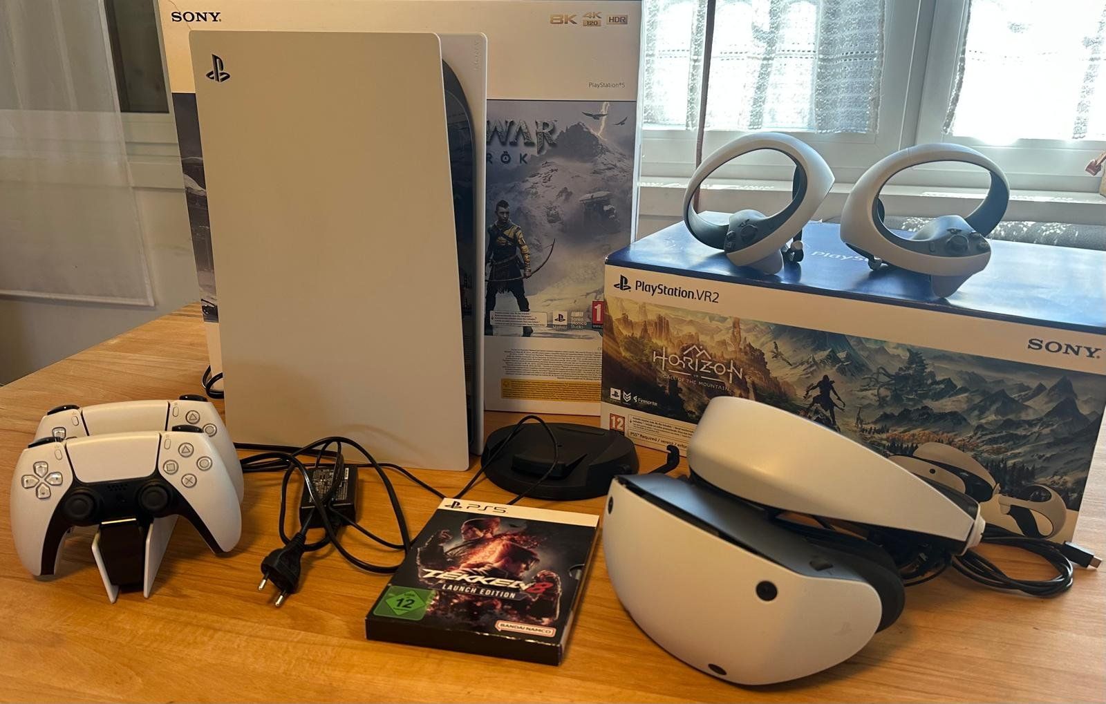 Sony Console: VB PS5Disc 825GB + VR2 + 2Controller + Tekken8 | Top Zustand – Usato da Trogen venduto da ste_ncn5