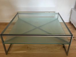 Edler Glastisch von Kröncke, zeitloses Design, Top Zustand
