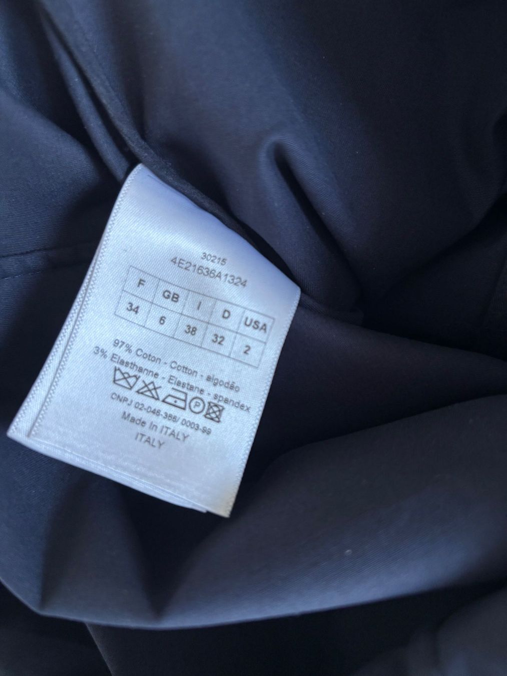 Dior Robes: DIOR Kleid, elastisch dunkelblau 32 – Neuf (Voir description) à Herrliberg par mayfi 8