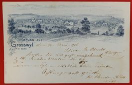 Gruss aus Grasswyl 1906