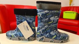 Regenstiefel Dino mit herausnehmbarem Futter Gr. 33/34 NEU