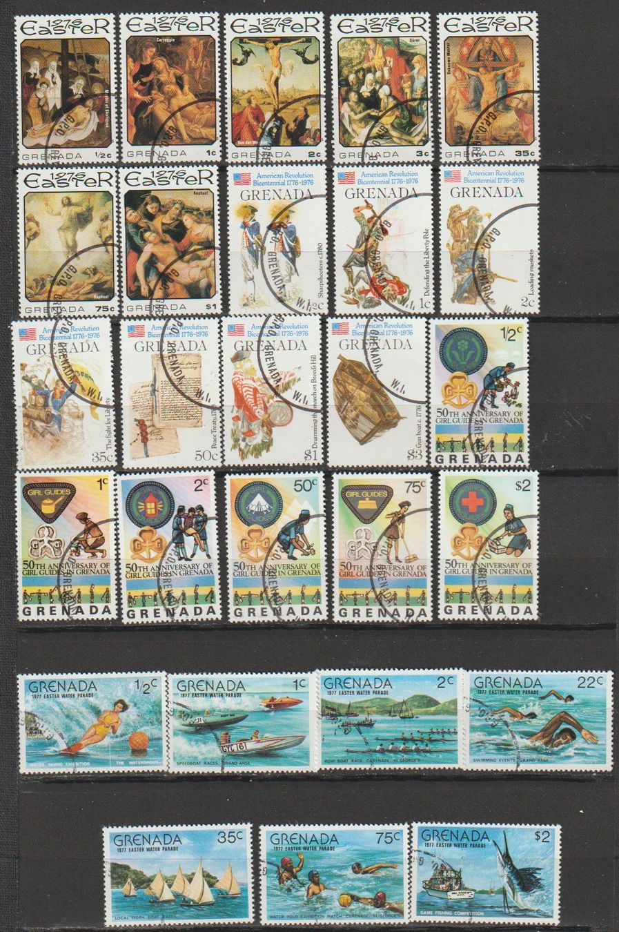 Tutti i francobolli: Grenada lot varié – Usato da Crans-Montana venduto da kira56