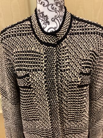 Elegante lange Strickjacke Mantel Twinset Milano Grösse S