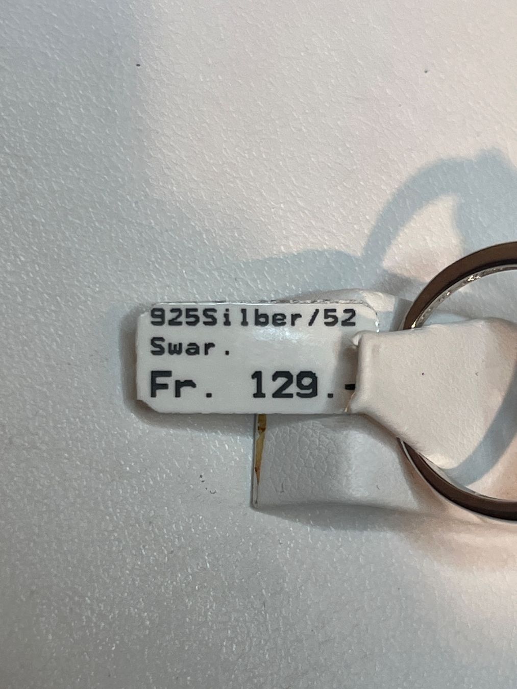 Anelli: Ring 925 Silber mit blauem Stein Grösse 52 – Usato da Rüti ZH venduto da P.Bu 2