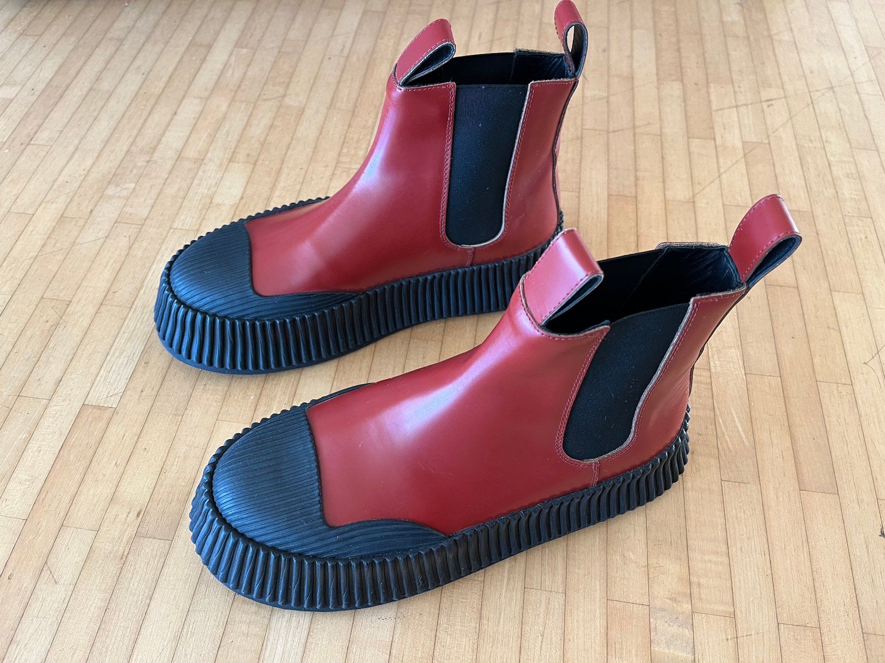 Jil Sander Scarpe da donna: Jil Sander Ankle Boots, Rot, Gr. 39 – Usato da Zürich venduto da debokarina 5