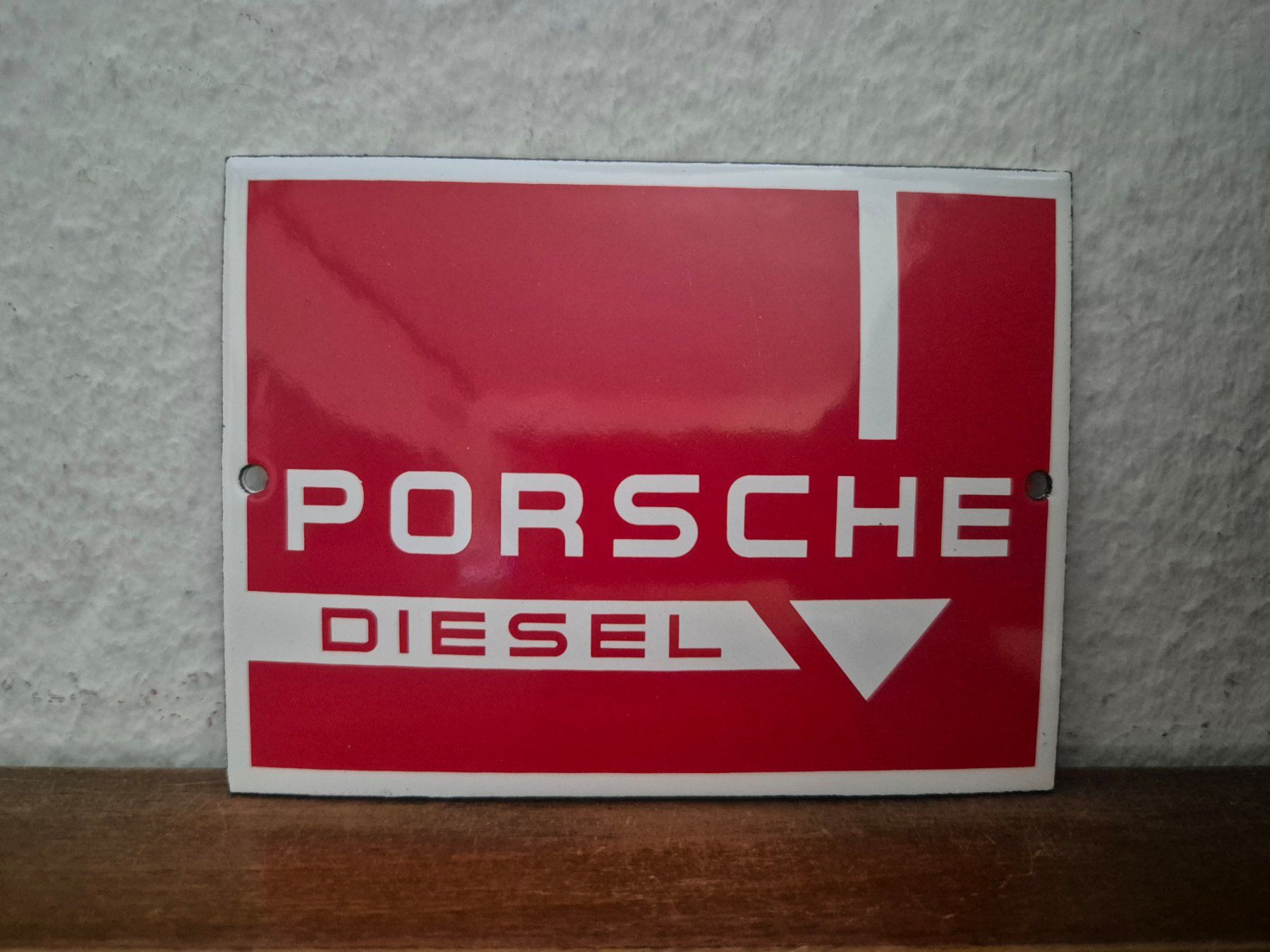 Porsche Insegne: Emailschild Porsche Diesel Traktor Schlepper Emaille Schild – Nuovo (secondo la descrizione) da Schaffhausen venduto da pfanis09
