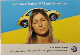 VW   NEW   BEETLE   "MIAMI"   -   carte du concessionnaire