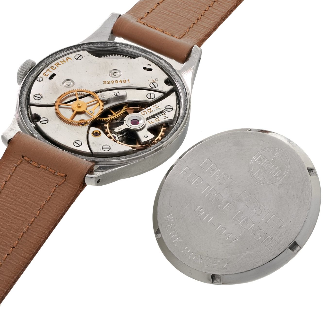 Eterna Orologi: Jumbo ETERNA Ref. 106 DT, Cal. 852, Radium Dial, Box & Tag – Usato da Vésenaz venduto da Grailium 7