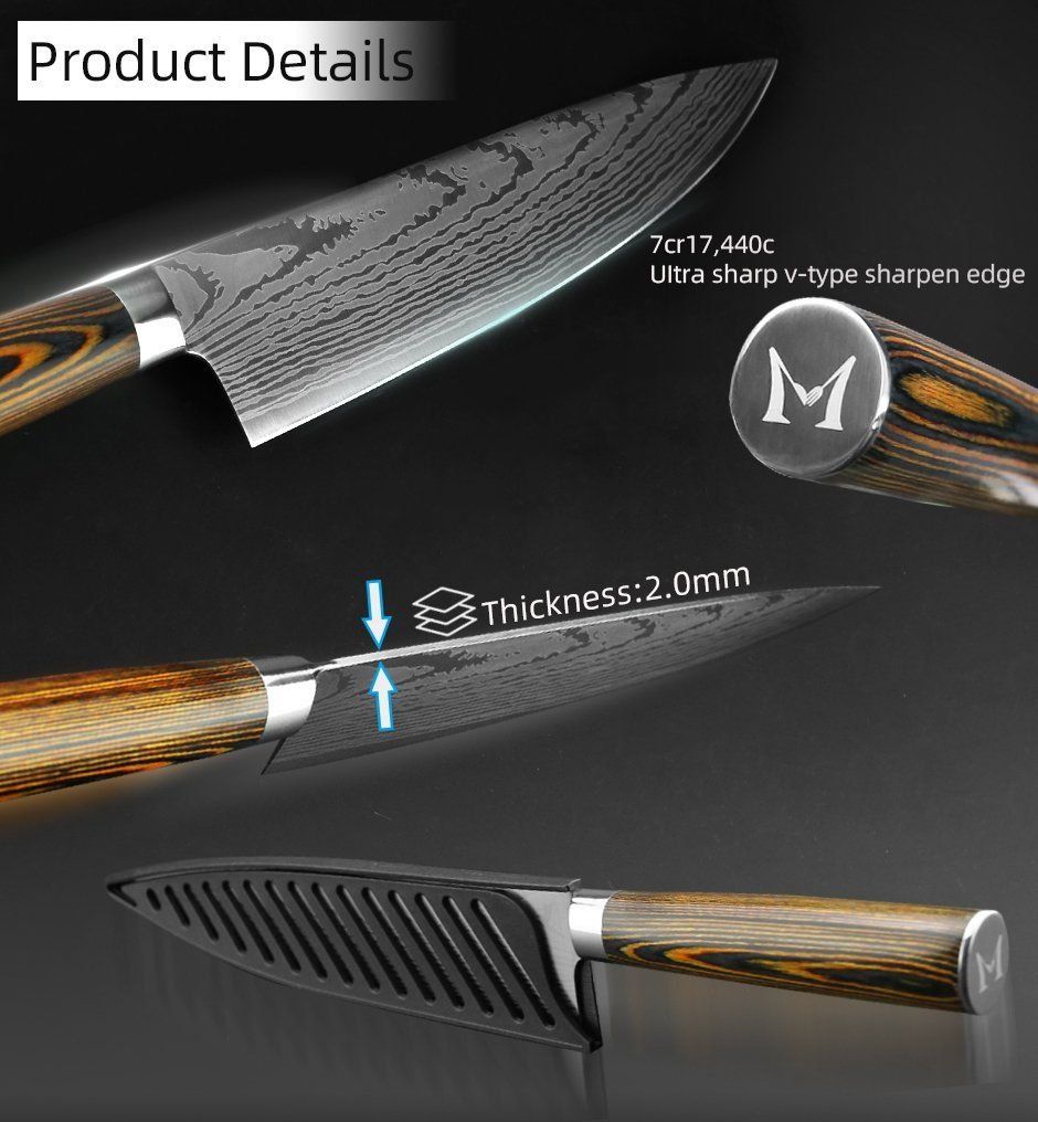 Coltelli: Obstmesser und  Chef Messer, Kochmesser Japanischen – Nuovo e nell'imballaggio originale da Oberentfelden venduto da sch_8bt6 5
