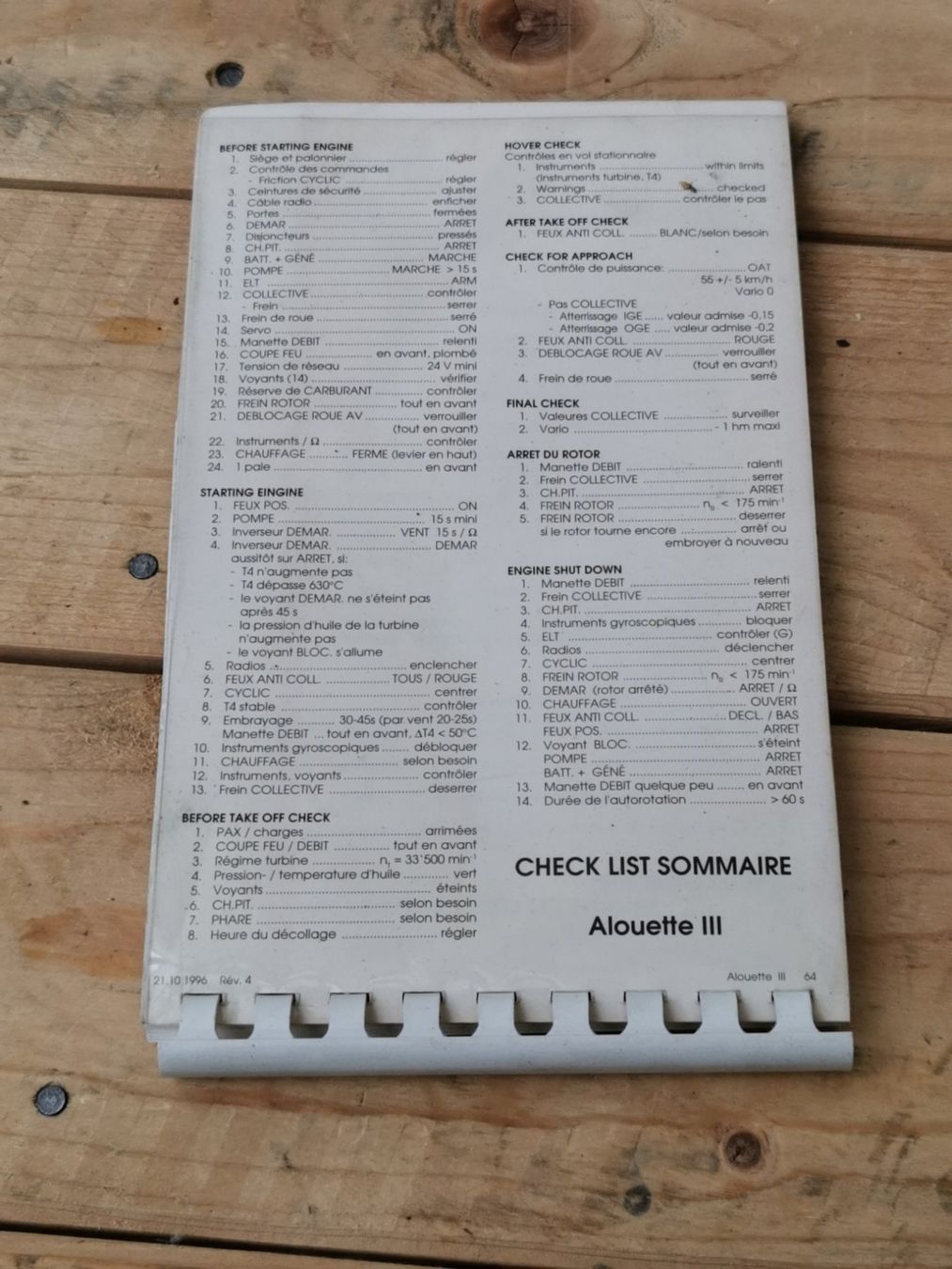 Messen: Hélicoptère Alouette III Aide-Memoire Luftwaffe Fliegertrupp – Gebraucht aus Neuenkirch von bf-109 1