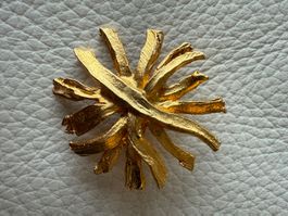 Broche étoile dorée vintage comme neuve!