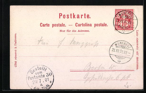 Cartes postales: Litho Vevey, Exposition 1901, Ortsansich – D'occasion à Berlin par bartko-reher 1