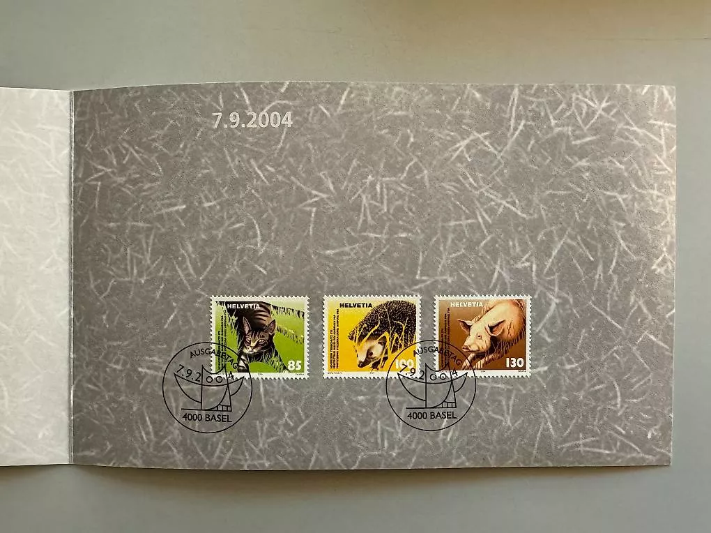 Tutti i francobolli: 44 Doppelkarten mit Briefmarken Schweiz – Usato da Basel venduto da Chregu07 2