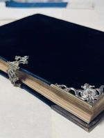 Antikes Gesangbuch 1890 Zürich – Samteinband Goldschnitt Met