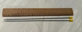 Stricknadeln Grössen 3 1/2  perl inox 29,5 cm