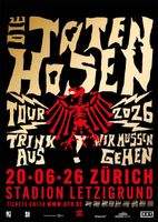 Die Toten Hosen Tour 2026 Zürich Stadion Letzigrund