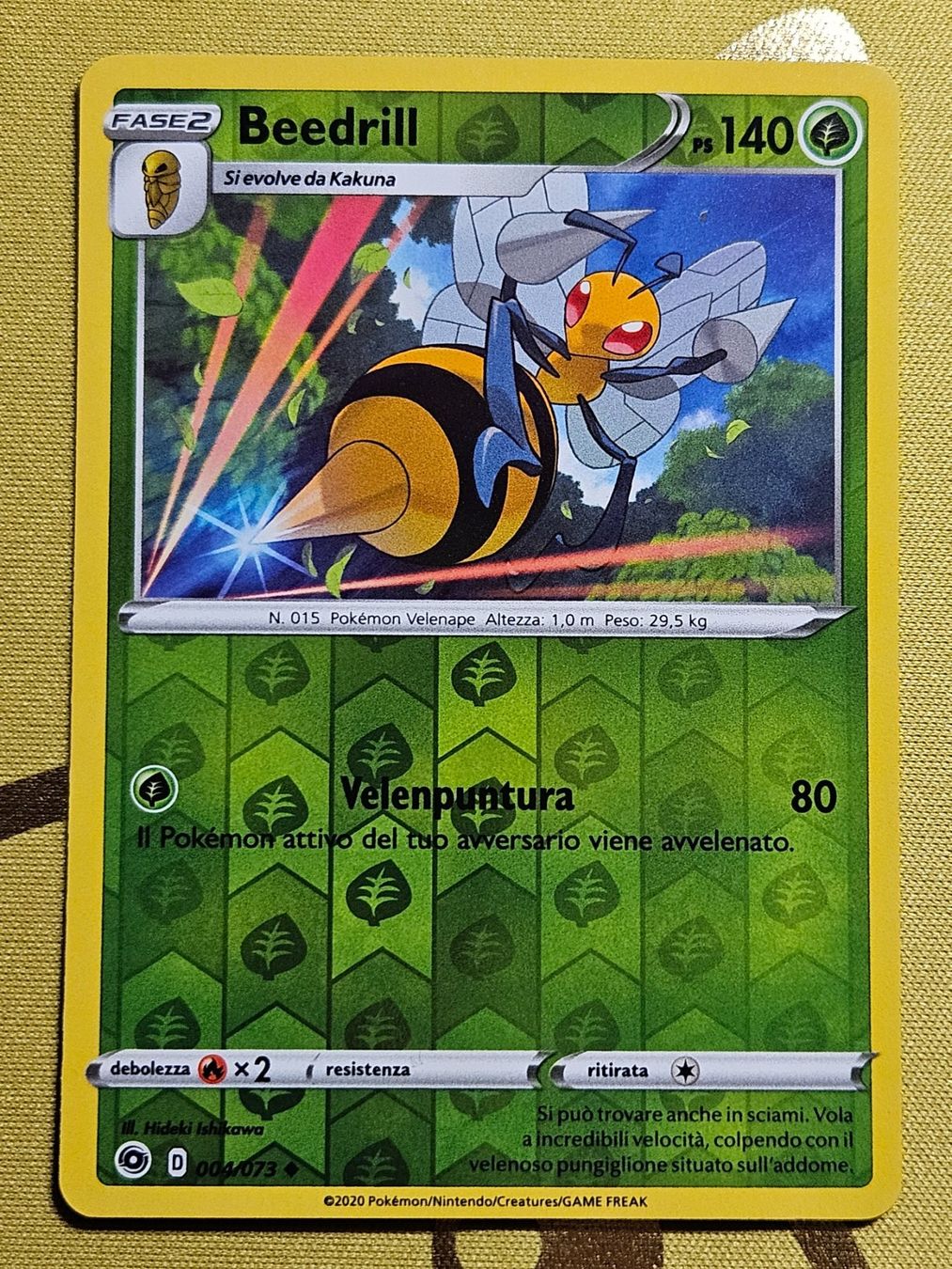 Pokémon Carte collezionabili: Champion's Path - Beedrill 004/073 IT – Usato da Bellinzona venduto da Pokemarco