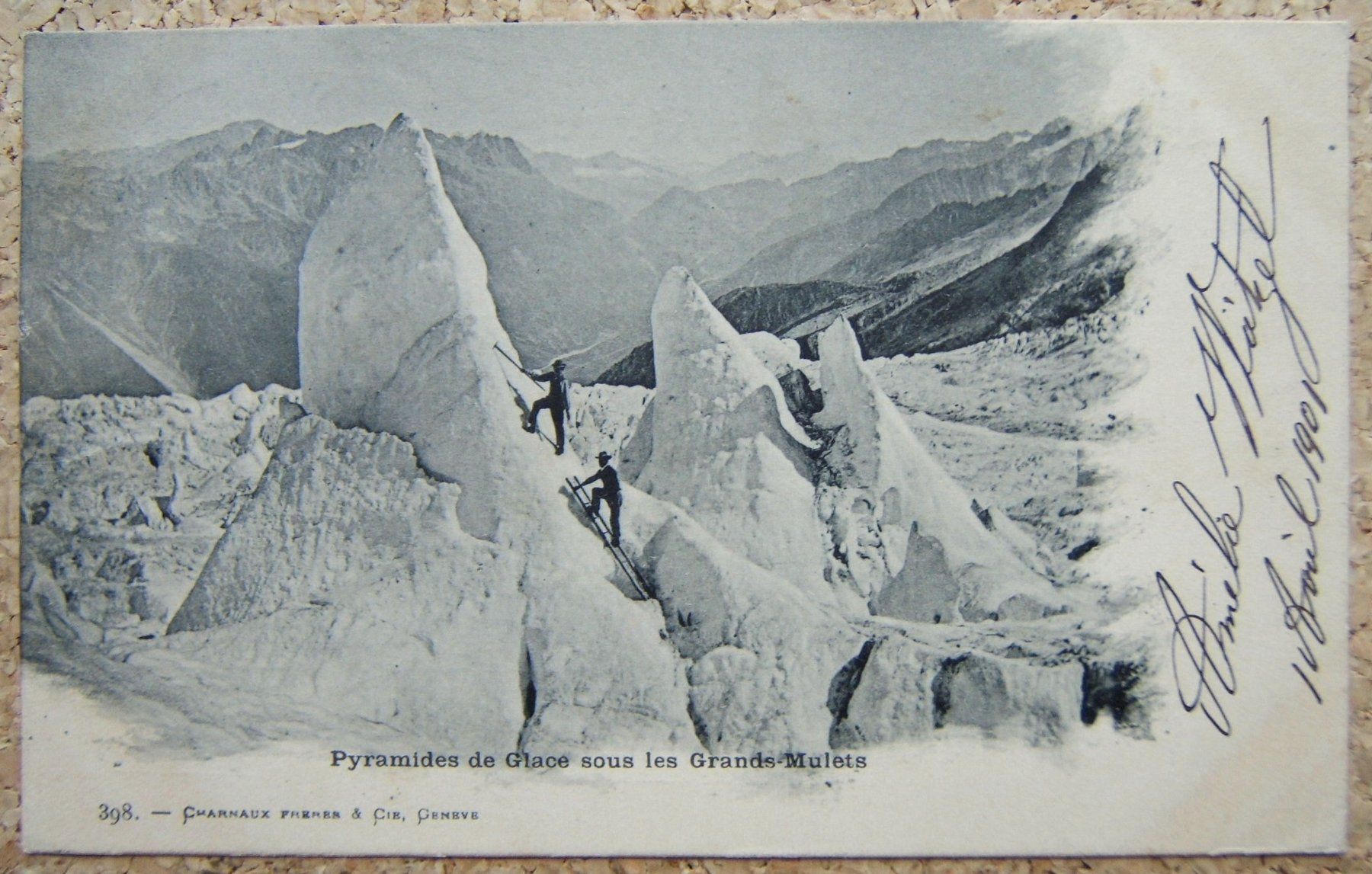 Ansichtskarten: AK PYRAMIDES DE GLACE SOUS LES GRANDS-MULETS 1901 – Gebraucht aus Brunnen von Nonne04