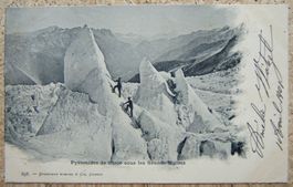 AK PYRAMIDES DE GLACE SOUS LES GRANDS-MULETS 1901