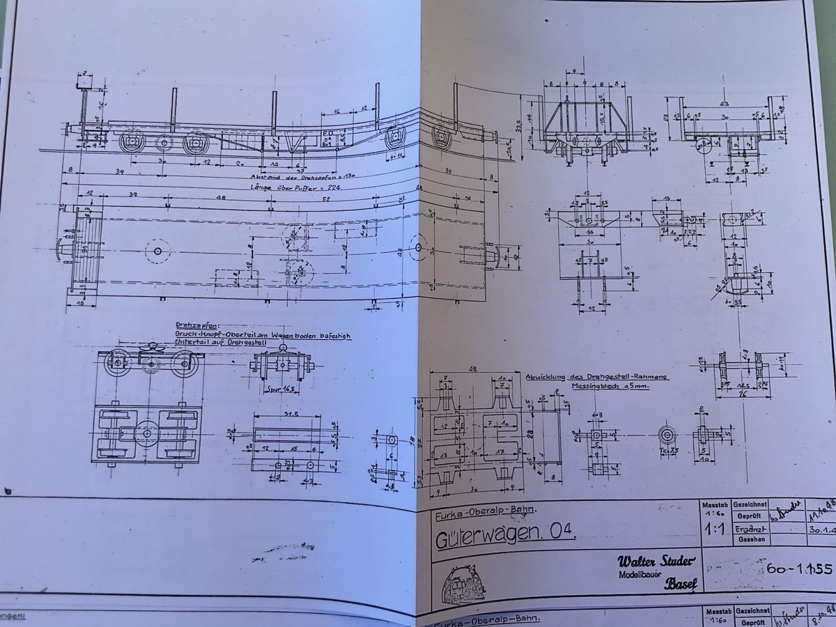 Modelleisenbahnen: 7 Plans pour modélisme ferroviaire, Wagon BVZ & FO – Neu (gemäss Beschreibung) aus Chexbres von rochecolombe 1