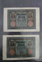 2 Banknoten 100 Mark 1920 Deutsches Reich