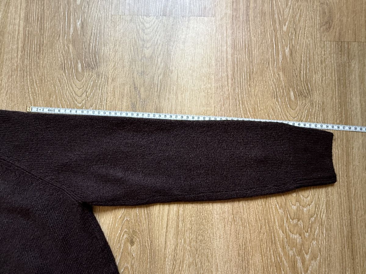 Pullover & Sweatshirts: Pull maille marron col blanc broderie Waikiki, t.M – Gebraucht aus Tavannes von Thriftshop 4