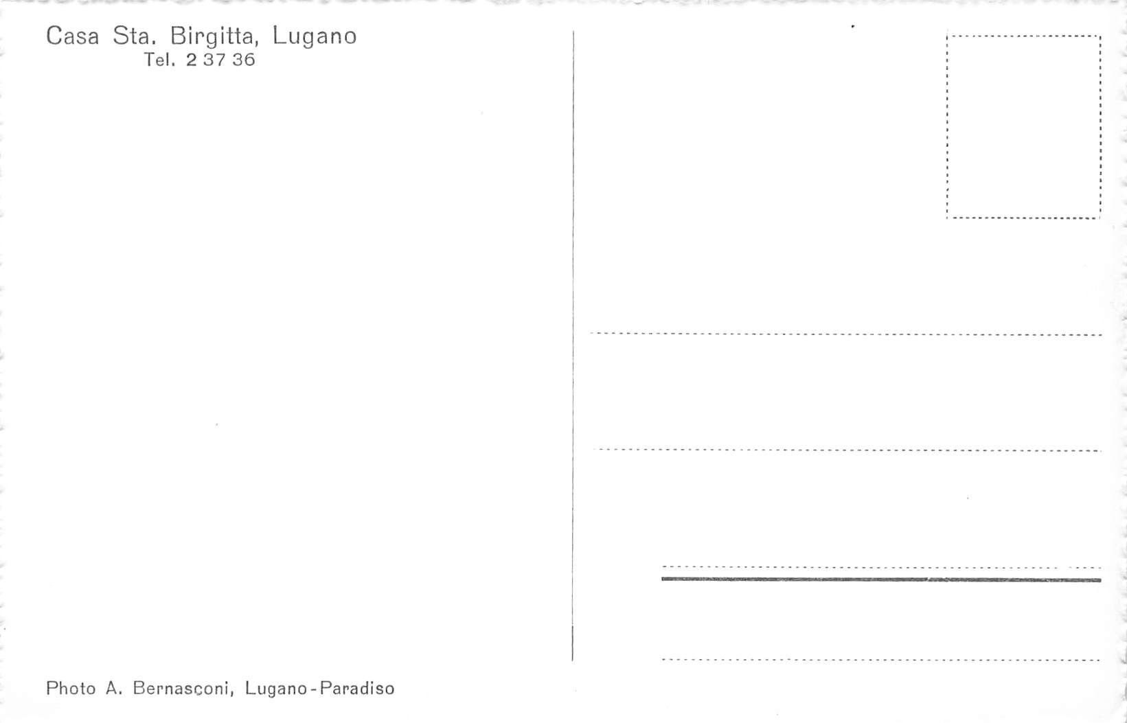 Cartoline postali: Casa Sta Birgitta Lugano – Usato da Biasca venduto da Blenio71 1