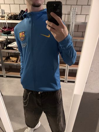 vintage nike barcelona trackjacket blue