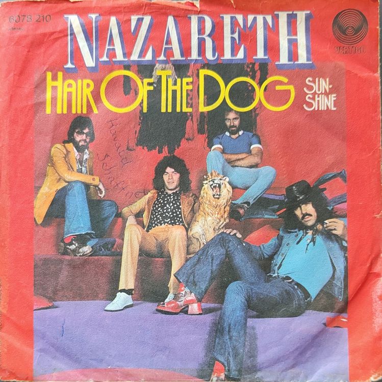 Vinyl-Single Nazareth - Hair Of The Dog / Sunshine (Gebraucht) in ...